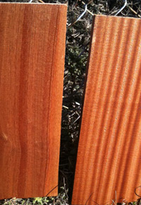 flat versus quarter sawn Sapele boards