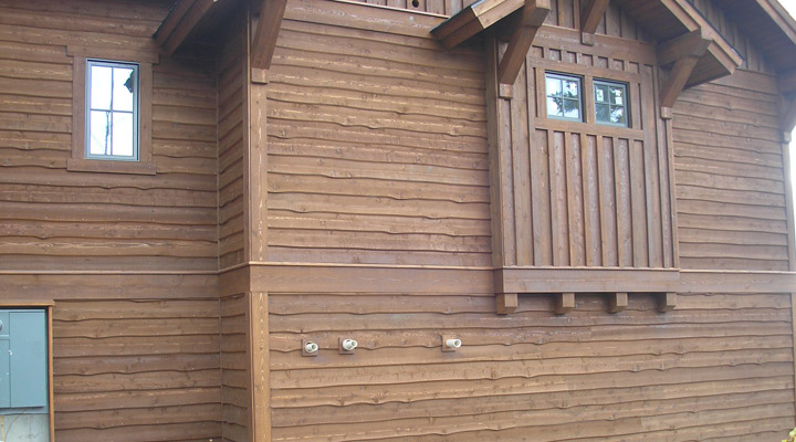 wavy edge cedar siding