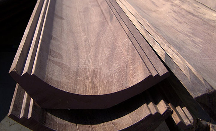 walnut crown molding